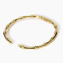 Kidult Armreif mit Bambuseffekt aus goldfarbenem Stahl, Stil 20 – 831060