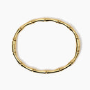 Kidult Armreif mit Bambuseffekt aus goldfarbenem Stahl, Stil 20 – 831060