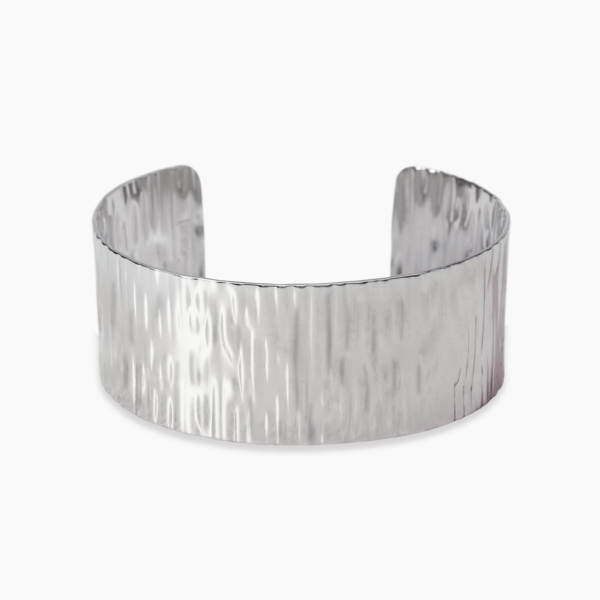 Kidult Bracciale bangle in acciaio martellato, Style 23 - 831061