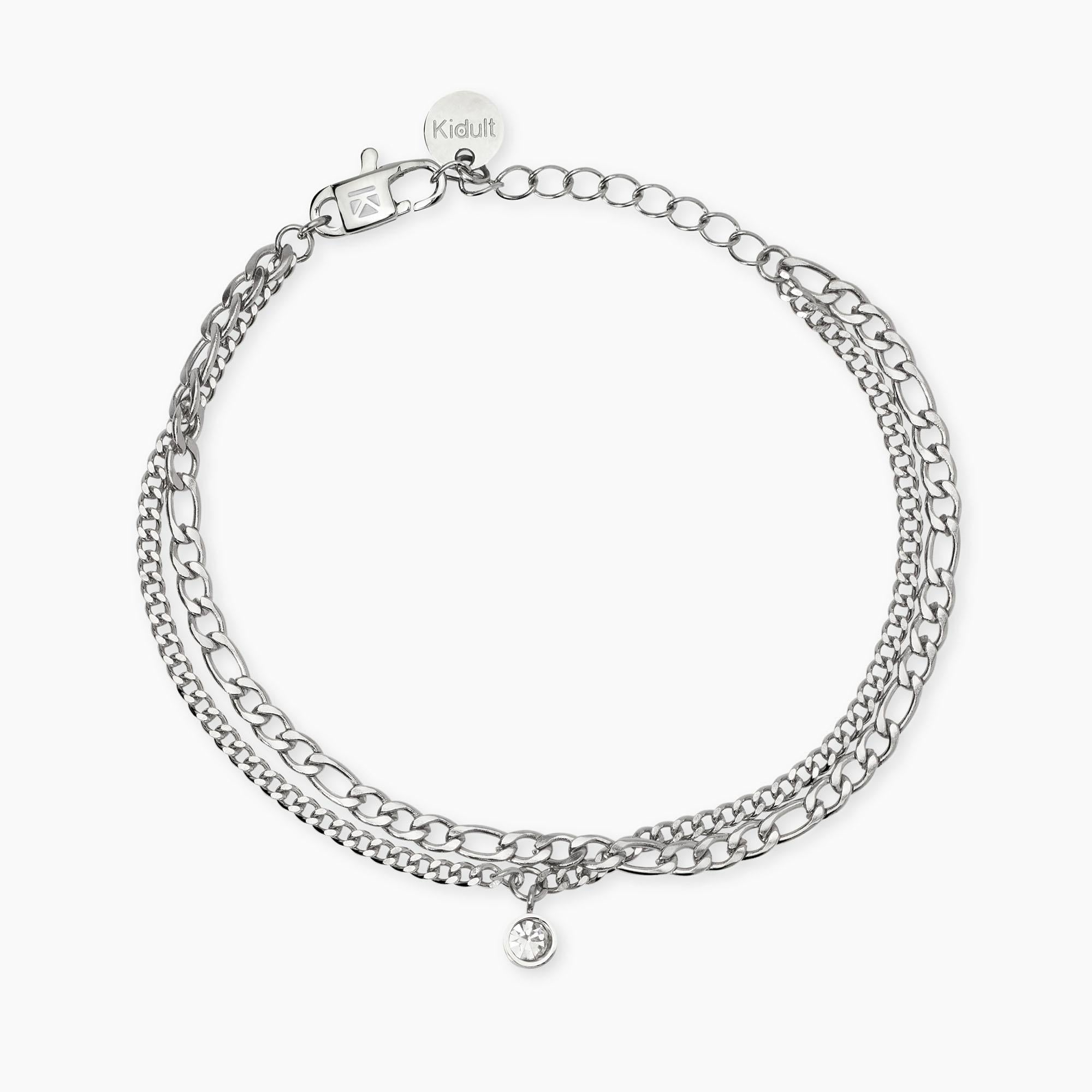 Kidult Bracciale con catene e ciondolo, Style 31 - 831067