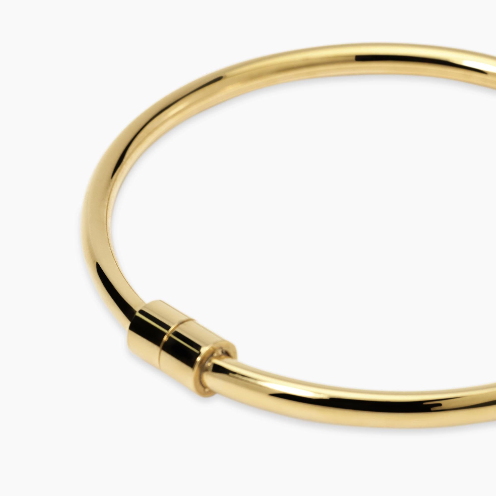 Kidult Bracciale bangle in acciaio dorato, Style 56 - 831077