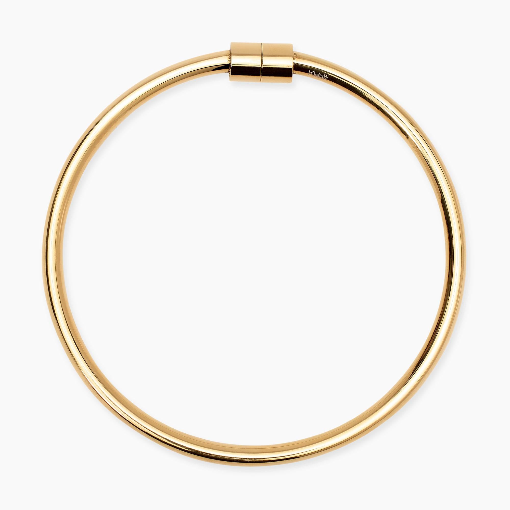 Kidult Bracciale bangle in acciaio dorato, Style 56 - 831077