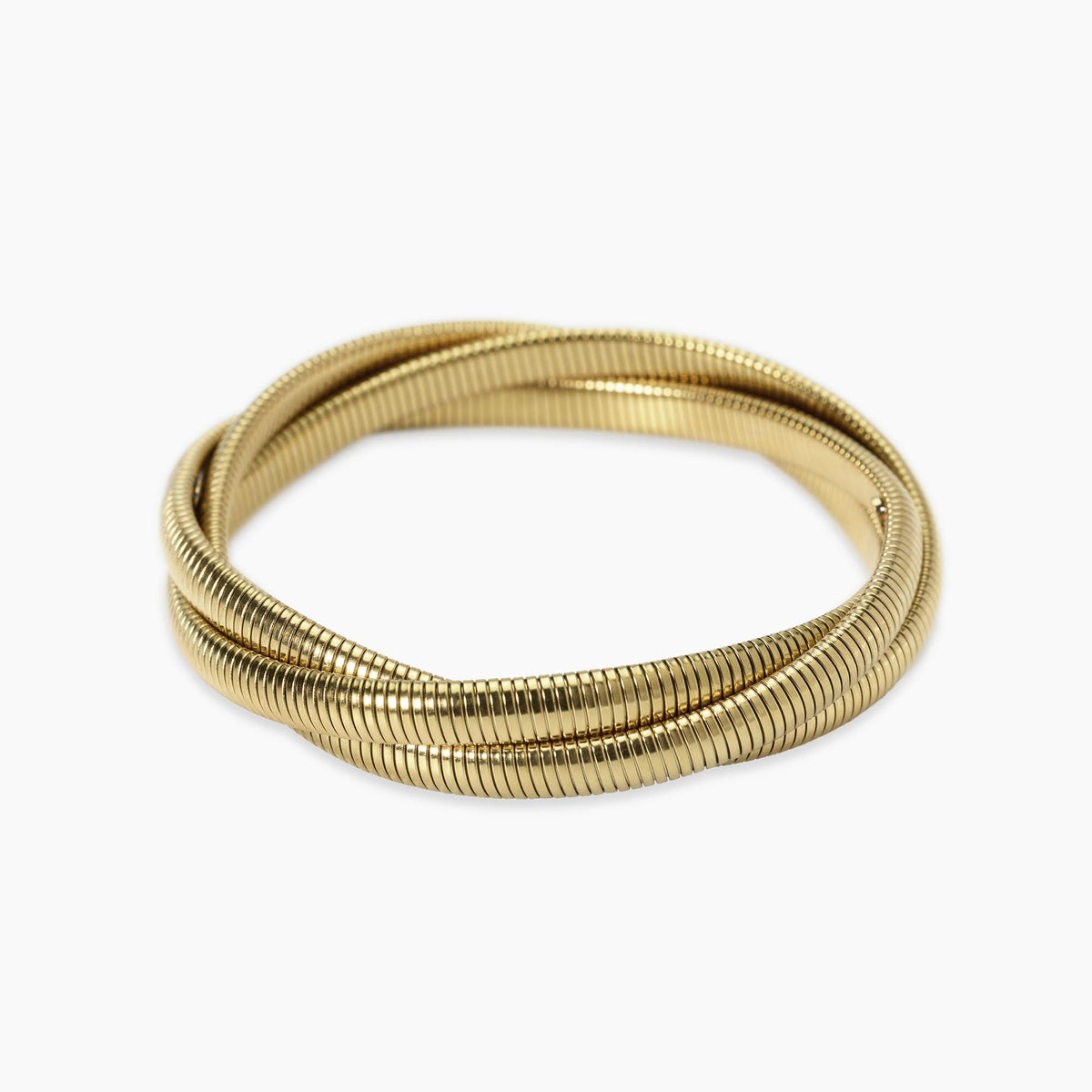 Kidult Gold-Tone Braided Tubogas Bracelet, Style 13 - 831082