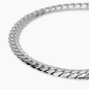 Kidult Bracciale da Uomo in acciaio  con catena groumette piatta, Style 08 - 831084