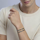 Kidult Bracciale da uomo in acciaio con pietre multicolor Style 24 - 831140