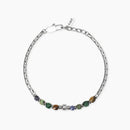 Kidult Bracciale da uomo in acciaio con pietre multicolor Style 24 - 831140