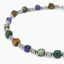 Kidult Bracciale da Uomo Bracciale in acciaio con pietre multicolor - 831141