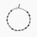 Kidult Bracciale da Uomo Bracciale in acciaio con pietre multicolor - 831141