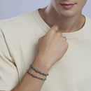 Kidult Bracciale da uomo in acciaio con pietre multicolor Style 27 - 831142