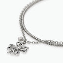 Kidult Bracciale a catene con quadrifoglio e cristallo, Style 57 - 831149