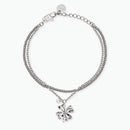 Kidult Bracciale a catene con quadrifoglio e cristallo, Style 57 - 831149