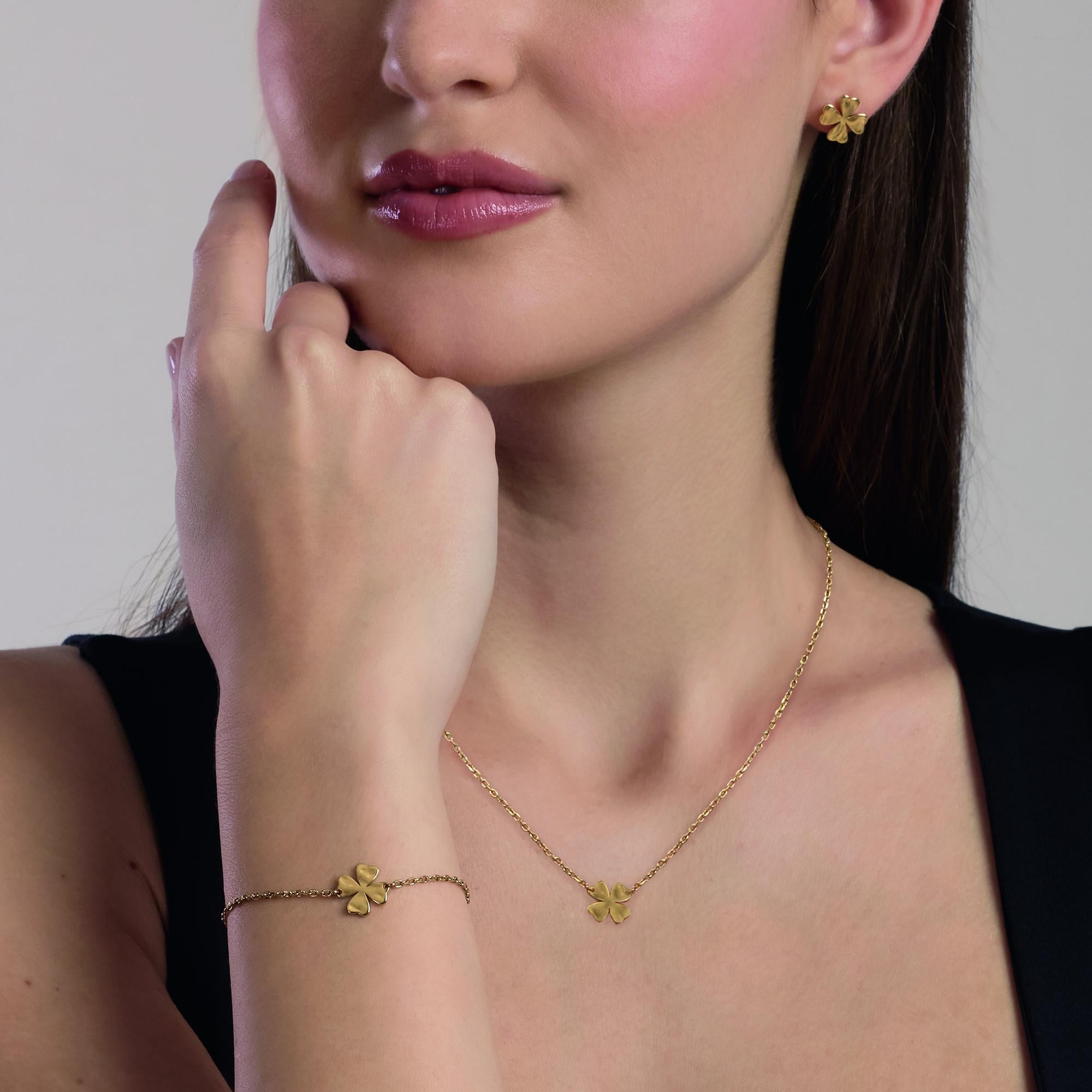 Kidult Bracciale dorato con quadrifoglio, Style 57 - 831150