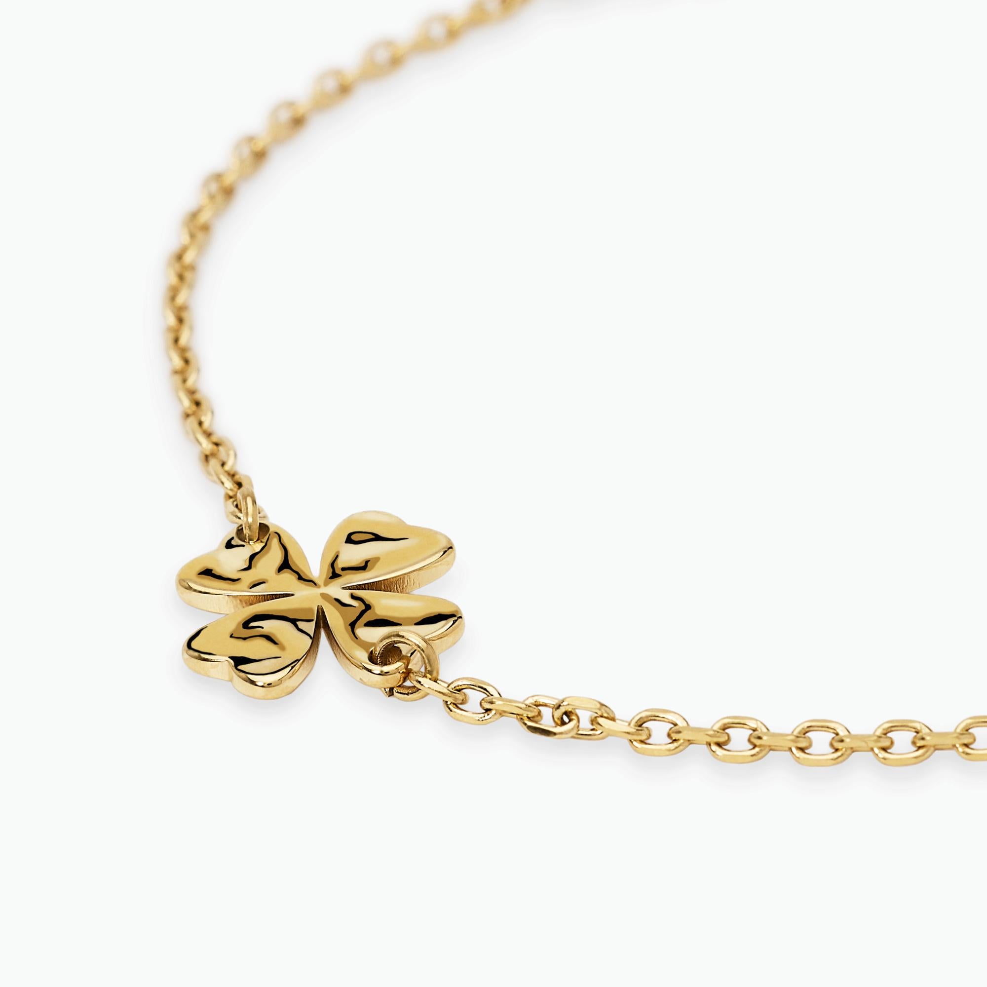 Kidult Bracciale dorato con quadrifoglio, Style 57 - 831150