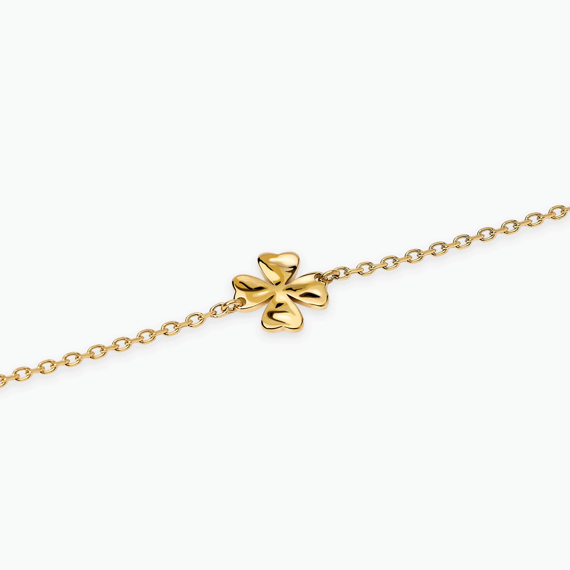 Kidult Bracciale dorato con quadrifoglio, Style 57 - 831150