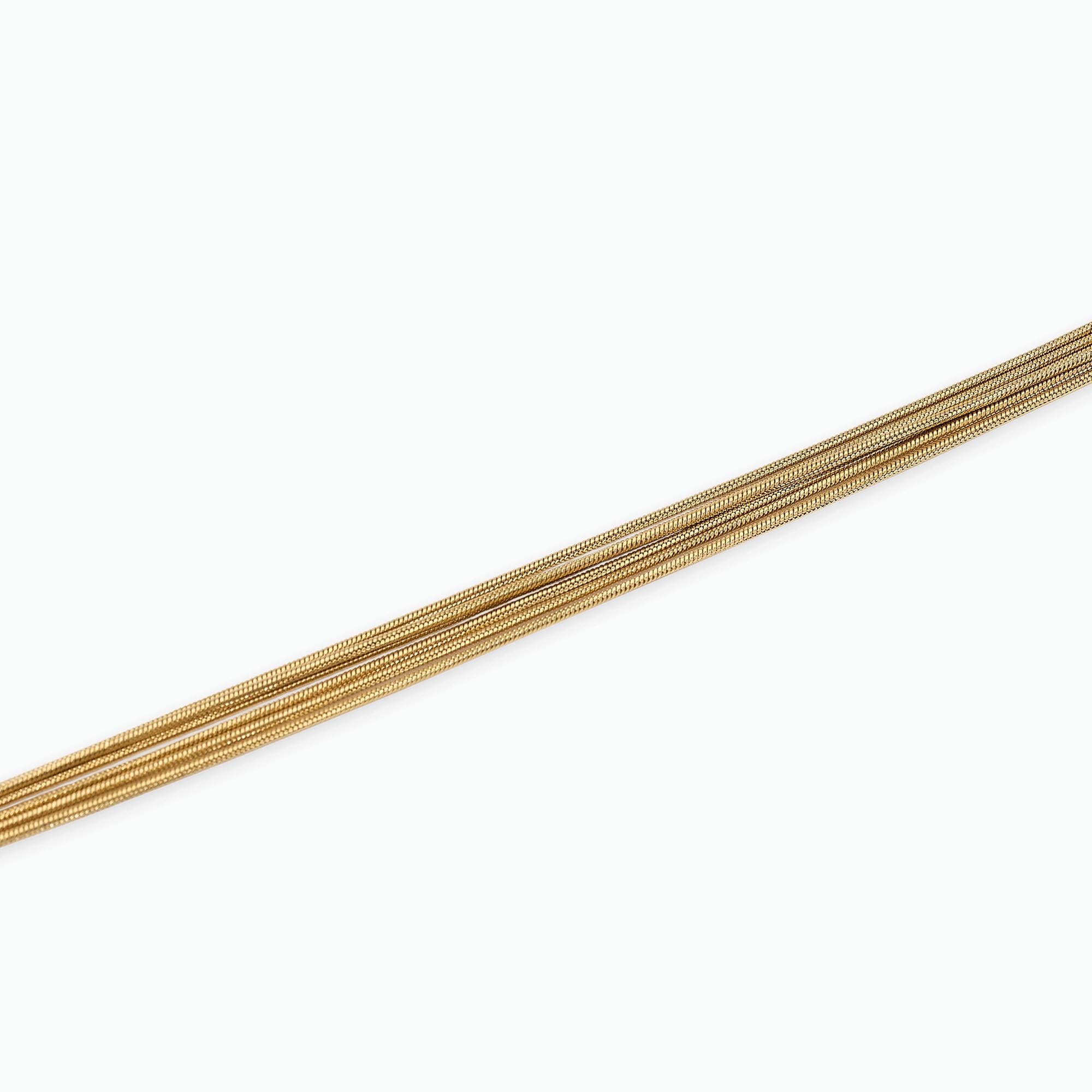 Kidult Bracciale multifilo dorato con catena snake, Style 59 - 831151