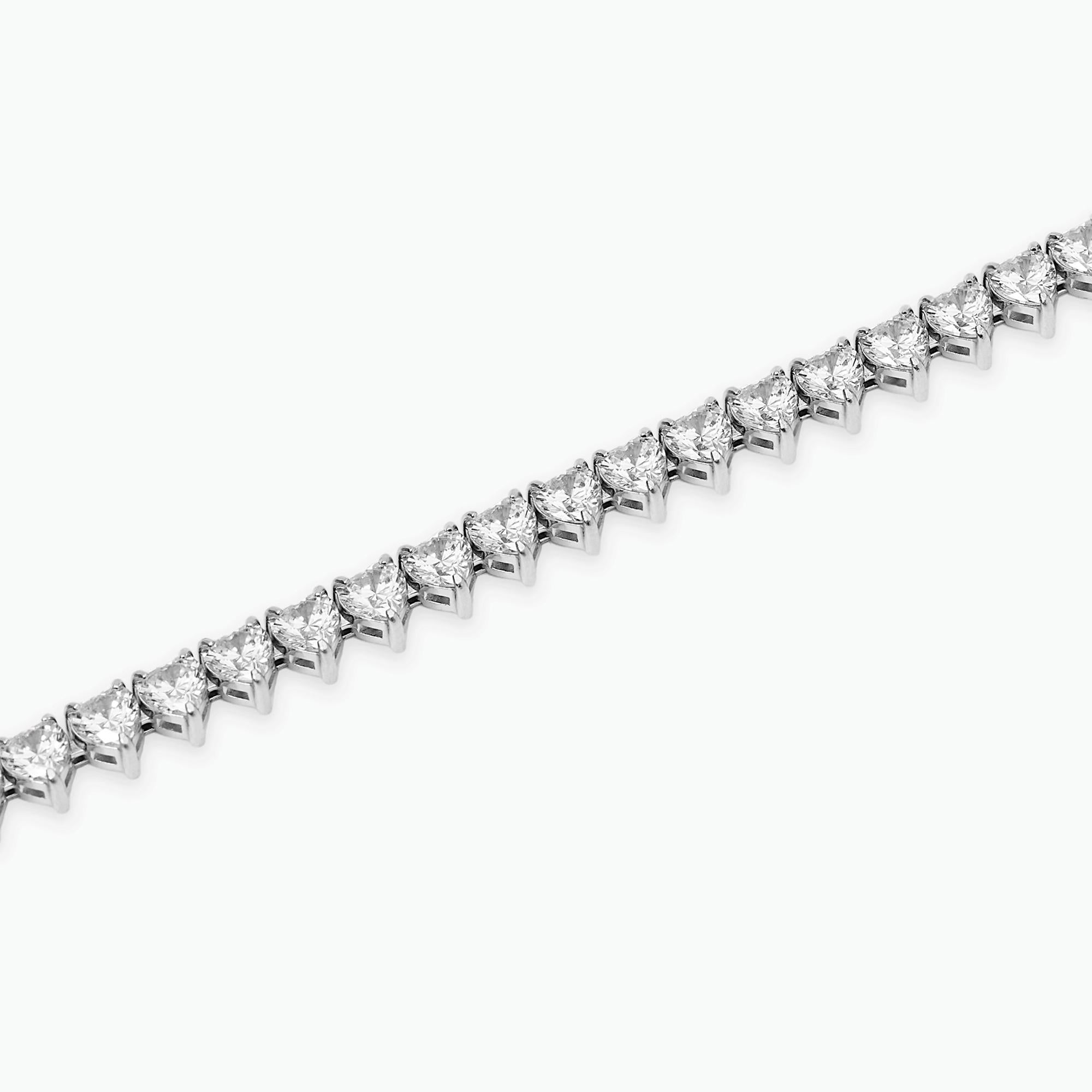 Kidult Bracciale tennis cuore con zirconi bianchi Style 60 - 831153