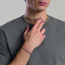 Kidult Bracciale uomo in acciaio con catena figaro, Style 36 - 831161