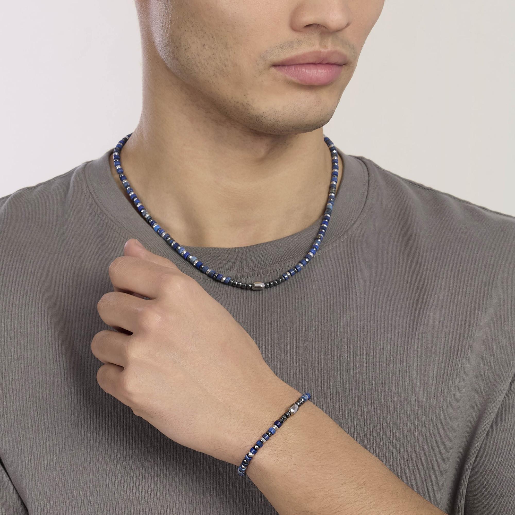 Kidult Bracciale da uomo regolabile con ematite e lapis Style 40 - 831210