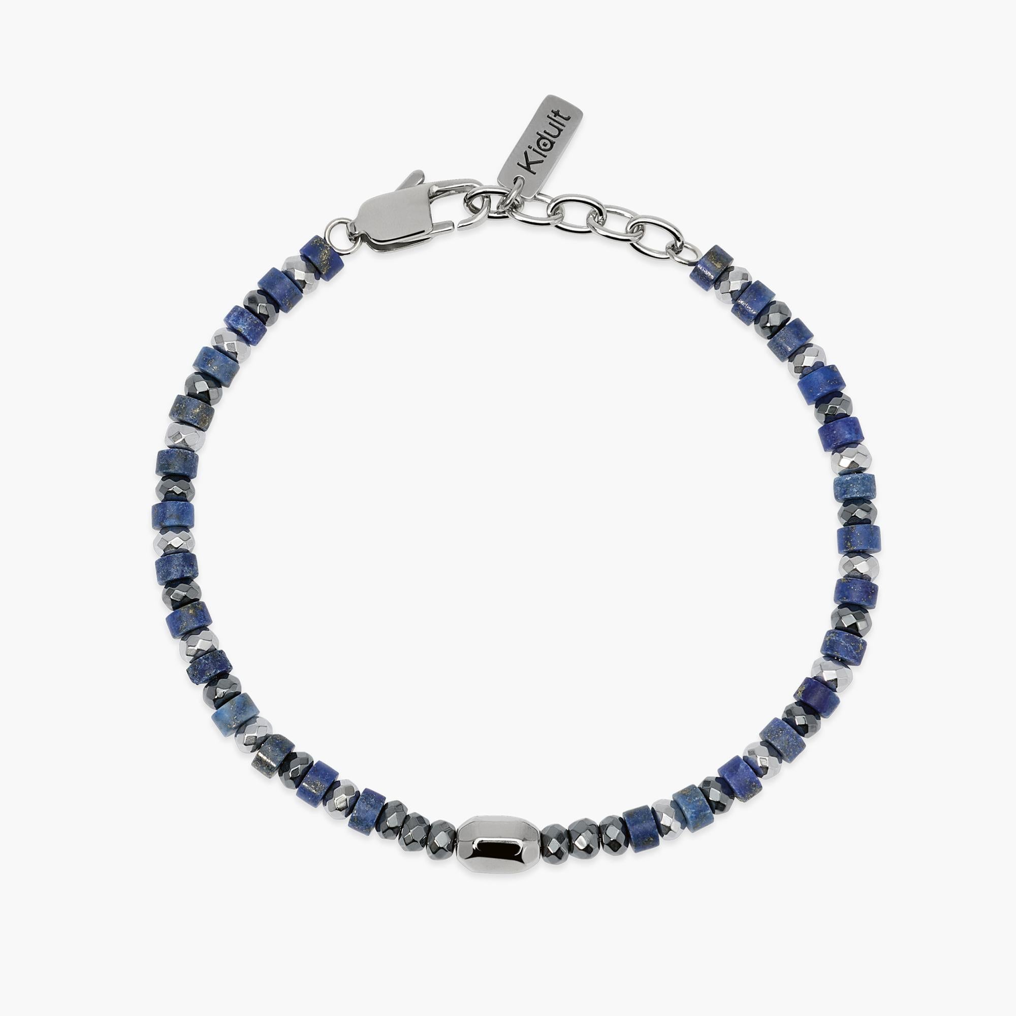 Kidult Bracciale da uomo regolabile con ematite e lapis Style 40 - 831210