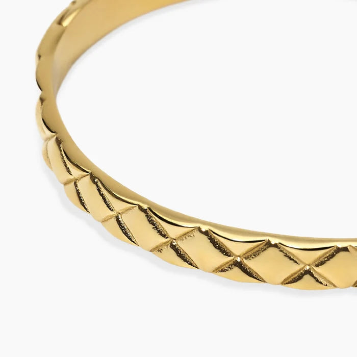 Kidult Bracciale bangle matelassé in dorato - 831213