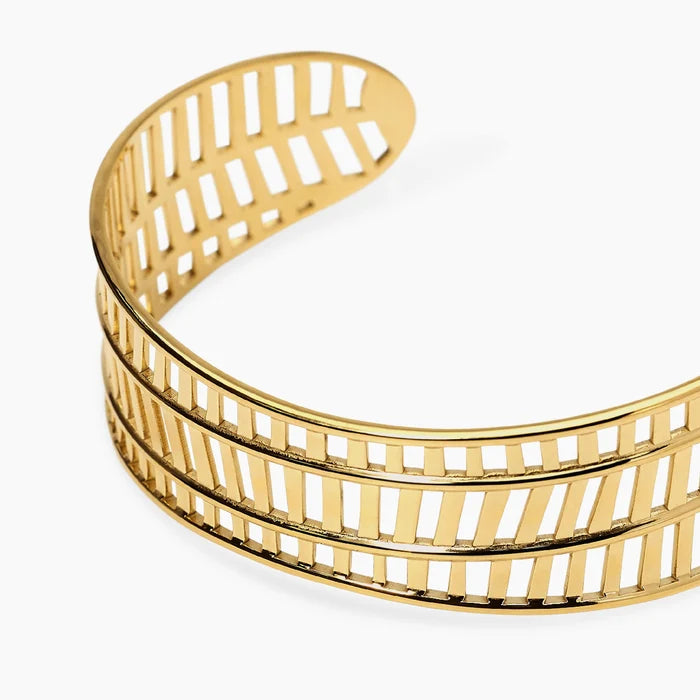 Kidult Bracciale cuff in acciaio dorato - 831218