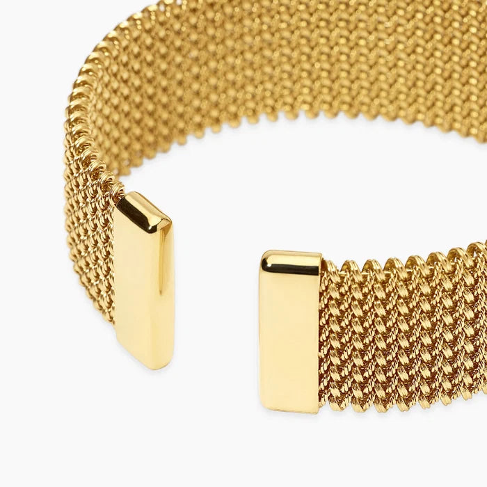 Kidult Bracciale cuff dorato con maglia mesh - 831227