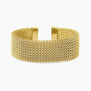 Kidult Bracciale cuff dorato con maglia mesh - 831227