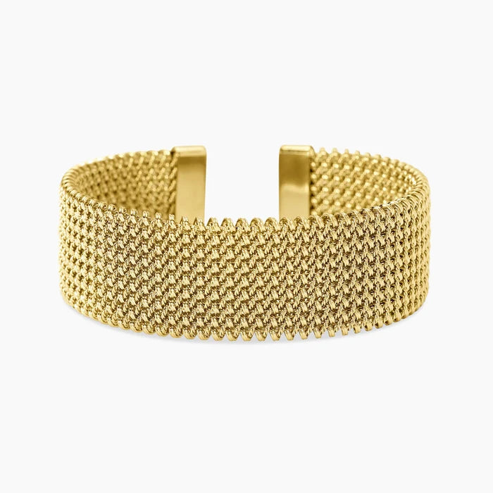 Kidult Bracciale cuff dorato con maglia mesh - 831227