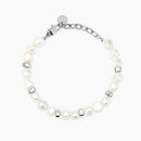 Kidult Bracciale in acciaio e perle conchiglia - 831229