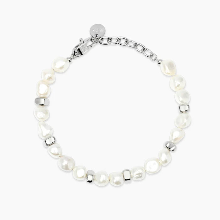Kidult Bracciale in acciaio e perle conchiglia - 831229