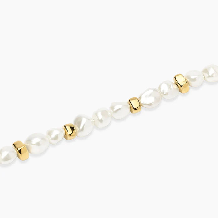 Kidult Bracciale dorato con perle conchiglia - 831230