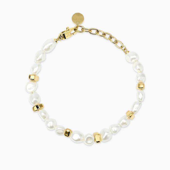 Kidult Bracciale dorato con perle conchiglia - 831230