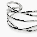 Kidult Bracciale cuff in acciaio martellato - 831249