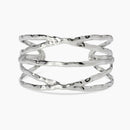 Kidult Bracciale cuff in acciaio martellato - 831249