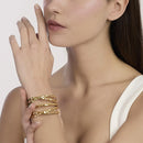 Kidult Bracciale cuff in acciaio dorato - 831250