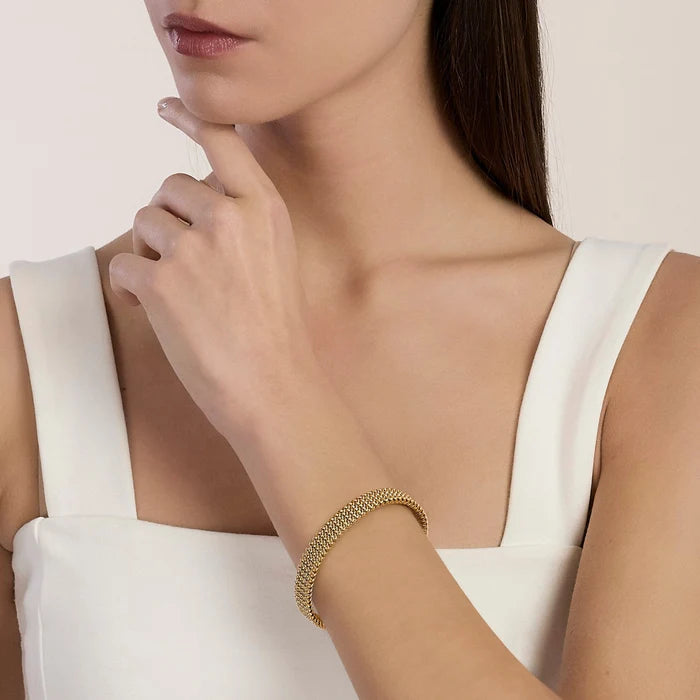 Kidult Bracciale cuff dorato con maglia mesh - 831257