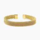 Kidult Bracciale cuff dorato con maglia mesh - 831257