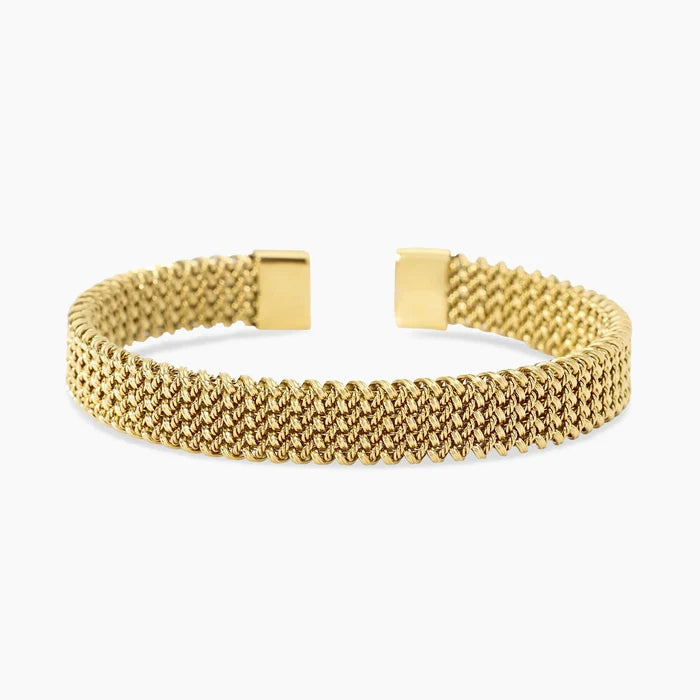 Kidult Bracciale cuff dorato con maglia mesh - 831257