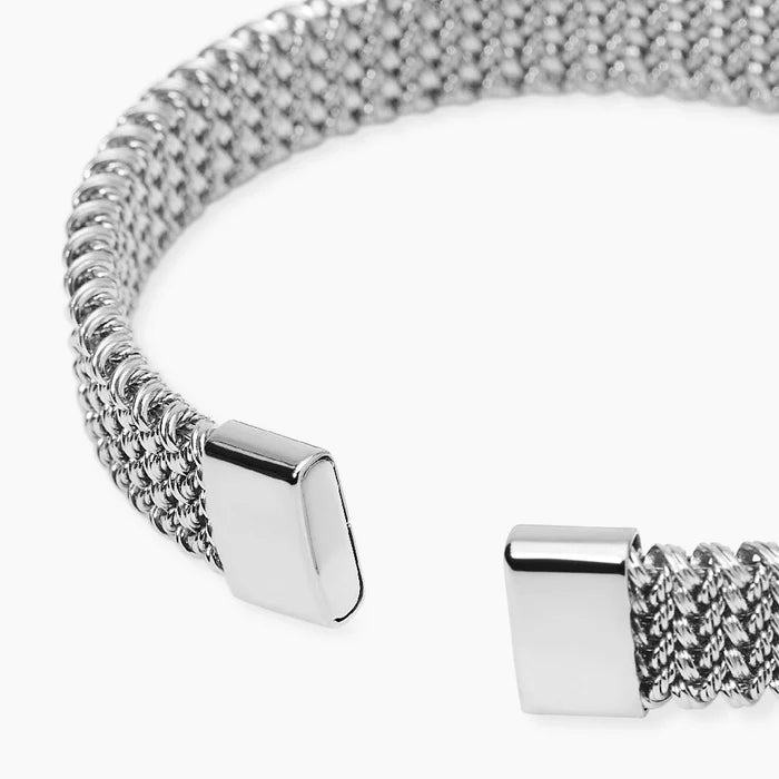 Kidult Bracciale cuff in acciaio con maglia mesh - 831258