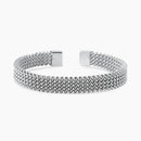Kidult Bracciale cuff in acciaio con maglia mesh - 831258