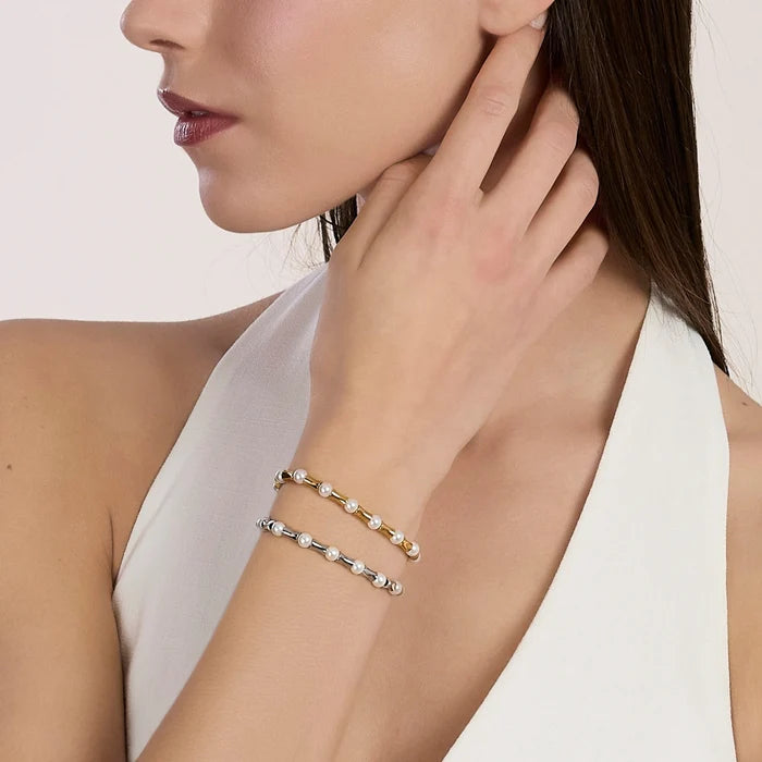Kidult Bracciale con elementi bambù e perle conchiglia - 831259