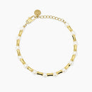 Kidult Bracciale dorato con elementi bambù e perle - 831262