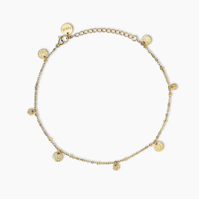 Kidult Cavigliera con charm dorati martellati - 831267