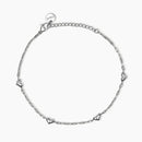 Kidult Cavigliera in acciaio con cuori - 831272