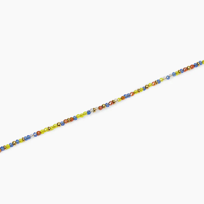 Kidult Cavigliera dorata con inserti multicolor - 831275