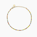 Kidult Cavigliera dorata con inserti multicolor - 831275