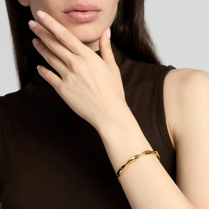 Kidult Bracciale bangle in acciaio dorato - 831319