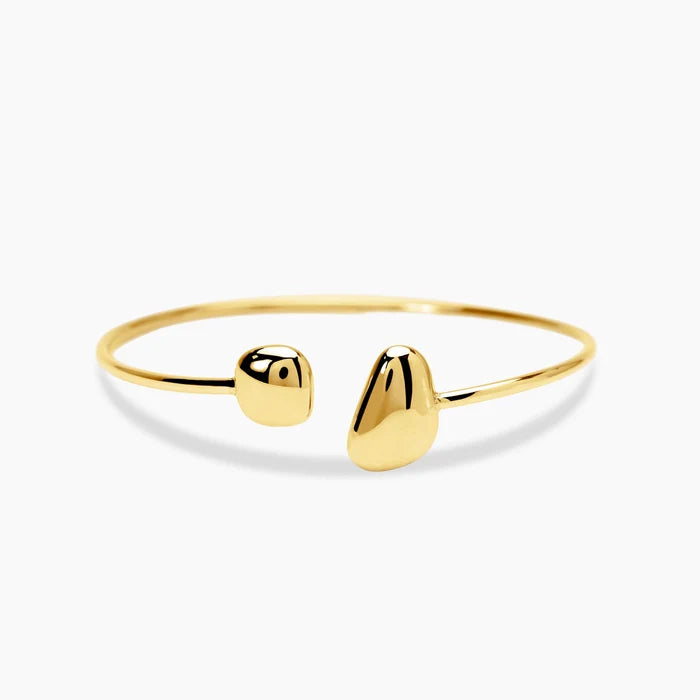 Kidult Bracciale bangle aperto in acciaio dorato - 831323