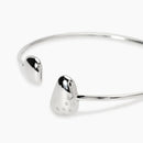 Kidult Bracciale bangle aperto in acciaio con cristalli - 831324