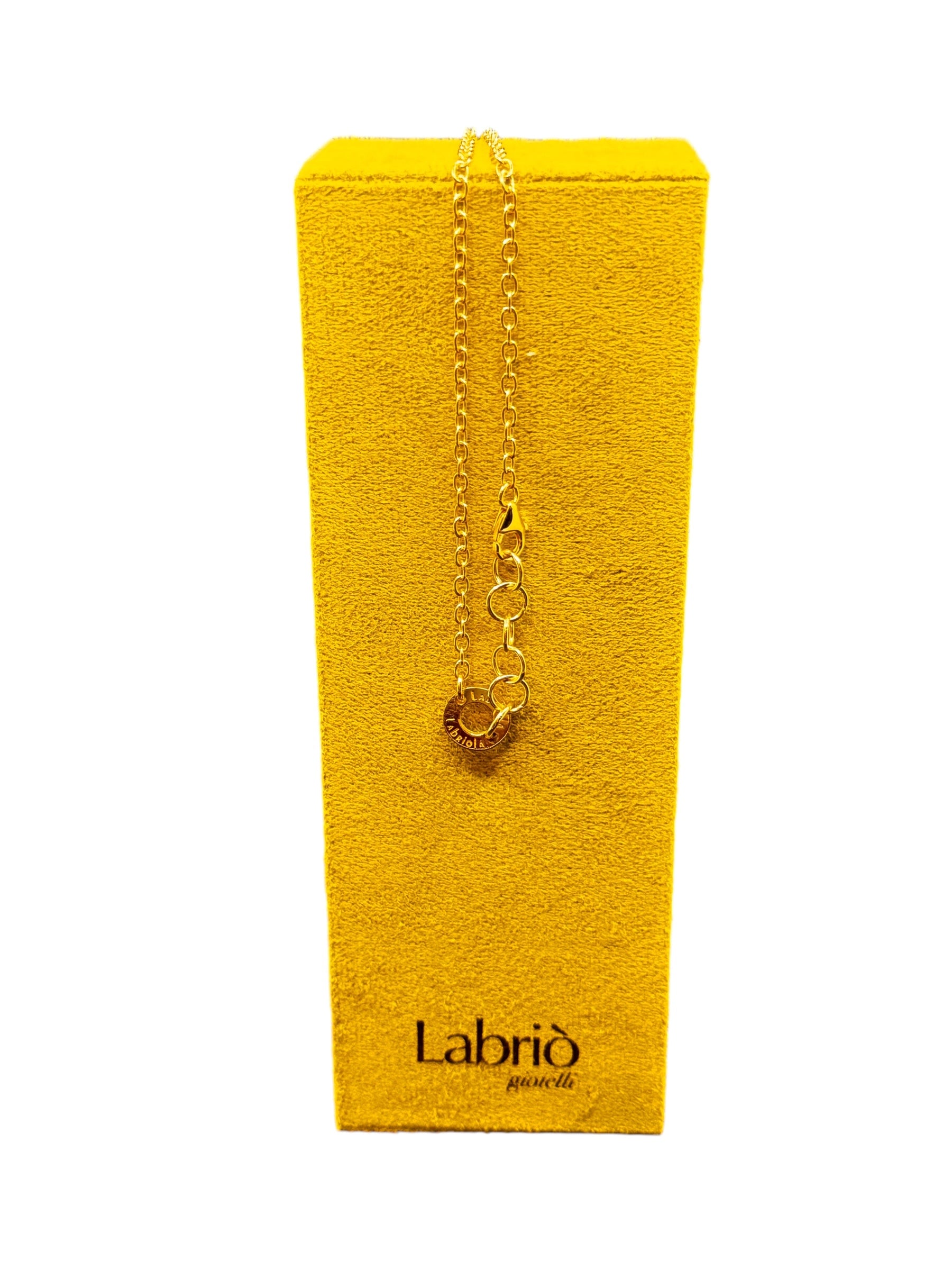 Collana Labriola in argento dorato, con ciondolo AMORE - AG1031/G